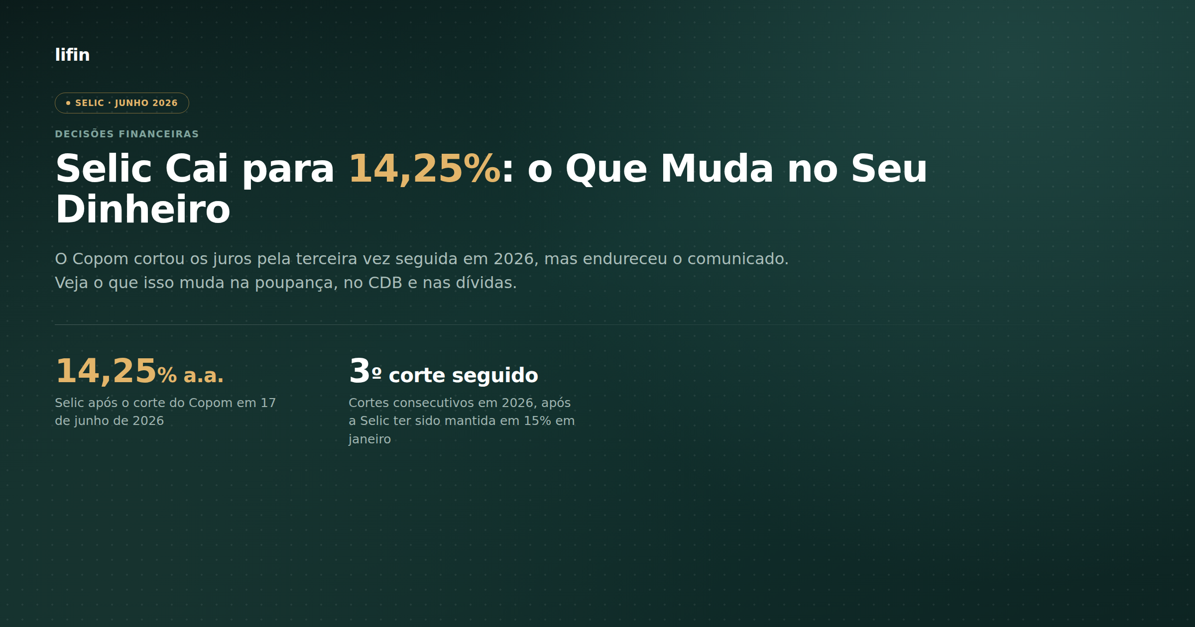 Selic a 14,25%: o que muda na poupança, no CDB e nas dívidas